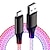 abordables Cables para móviles-Cable de carga rápida USB brillante LED para iPhone, teléfono Android, Samsung, Huawei, Xiaomi, línea de datos de teléfono móvil, cable de carga rápida