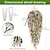 cheap Artificial Flower-2pcs Fake Hanging Flower, Artificial Lavender Bouquet Vine Hanging Plants Fake Ivy Vine Leaves For Patio Home Bedroom Wedding Indoor Outdoor Wall Decor, Home Decor, Aesthetic Room Decor
