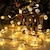 olcso LED szalagfények-napelemes karácsonyi vasgolyó tündérfüzér lámpák 30/50/100 ledek kültéri vízálló kerti lámpák újév karácsonyi esküvői party kerti erkély fa függőlámpák kemping táj lámpák