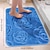 cheap Bathroom Gadgets-1pc Bath Rugs, Rose Flower Patterned Bathroom Bath Mat Flannel Non-slip Carpet Bathtub Floor Rug Shower Room Doormat Memory Foam Mat Washable Carpet