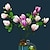 economico Fiore finti-1 pezzo di fiore artificiale di simulazione magnolia, ornamento da tavolo, fiore decorativo in plastica, decorazione primaverile per la casa, arredamento per casa, ufficio, arredamento per celebrazioni, arredamento per giardino esterno