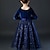 cheap Party Dresses-Kids Girls&#039; Party Dress Solid Color Long Sleeve Formal Wedding Special Occasion Sequins Basic Princess Beautiful Cotton Maxi Party Dress Flower Girl&#039;s Dress Fall Winter 2-12 Years Wine Red Ink-blue