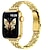 abordables Bracelets Apple Watch-Bijoux Bracelet Compatible avec Bracelet Apple Watch 38mm 40mm 41mm 42mm 44mm 45mm 49mm Homme Paillettes Cristal Acier Inoxydable Bracelet de remplacement pour iwatch Ultra 2 Series 9 8 7 SE 6 5 4 3