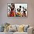 tanie Obrazy z ludźmi-taniec afrykańskie dziewczyny płótno kobieta płótno ręcznie malowane sztuka malarstwo abstrakcyjne ręcznie robione dom prezent dla wiejskiego domu dekoracje ścienne wall art tancerz walcowane na