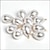 preiswerte Perlenherstellungsset-110 tropfenförmige Perlen-Anhänger-Charms, Imitationsperlen-Anhänger, Ohrringe, Zubehör, Anhänger, Schafauge, 6 x 10 mm/8 x 10 mm/10 x 14 mm/13 x 18 mm