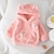 cheap Hoodies &amp; Sweatshirts-Toddler Girls&#039; Hoodie Solid Color School Long Sleeve Pocket Active 3-7 Years Spring White Pink Blue