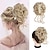 cheap Chignons-Messy Bun Hair Piece Claw Clip Bun Hair Accessories for Women Messy Wavy Curly Hair Bun Extensions