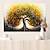 رخيصةأون مطبوعات بيئة-لوحات فنية جدارية مطبوعة على القماش لشجرة الحياة وملصقات وصور نباتات ورسومات قماشية مزخرفة لغرفة المعيشة بدون إطار