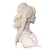 preiswerte Kostümperücke-Blonde Barbi-Perücken für Frauen, blonde Barbe-Perücke, Langhaarperücke mit Kostümzubehör, natürliche, niedliche, synthetische, lange gewellte Perücken für Kostümpartys