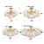 billiga Sputnik-design-led ljuskronor modern lyx, 42/50/60/80cm 6/6/12/14-ljus guldkristall för heminredning kök sovrum järn konst trädgren lampa kreativ lampa ljus varmvit 110-240v