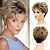 cheap Older Wigs-Baruisi Short Pixie Wigs for Women Mixed Blonde Synthetic Layered Cosplay Hair Wig