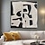 cheap Abstract Paintings-Hand Painted Brown 3D Texture Art oil painting Large Handmade Brow black painting Minimalist Painting black Geometrical Painting wall Decor for living room decoration