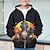 olcso Fiú 3D felsőruházat-Fiú 3D Dinoszaurus Kapucnis felsőrész Kabát Ruházat Hosszú ujj 3D nyomtatás Ősz Tél Divat Utcai sikk Menő Poliészter Gyerekek 3-12 év Szabadtéri Hétköznapi Napi Normál