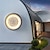 abordables appliques murales extérieures-Applique murale extérieure LED Moderne LED Étanche Lanterne murale lune Applique Terrasse Garage Jardin Bureau Magasin Luminaire mural extérieur 110-240V