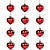 Недорогие Свадебные украшения-12 шт., украшение для рождественской елки, макет сцены, подарок на день Святого Валентина, украшение в виде красного сердца