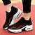 cheap Women&#039;s Sneakers-Women&#039;s Sneakers Slip-Ons Plus Size Flyknit Shoes Platform Sneakers Outdoor Daily Color Block Summer Platform Round Toe Fashion Sporty Casual Walking Tissage Volant Loafer Black / Red Black Red