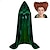 cheap Movie &amp; TV Theme Costumes-Hocus Pocus Witch Mary Sarah Cloak Masquerade Men‘s Women‘s Boys Movie Cosplay Cosplay Costume Party Green Cloak Masquerade Polyester With Wig