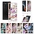 cheap Samsung Cases-Phone Case For Samsung Galaxy S24 S23 S22 S21 S20 Ultra Plus FE A54 A34 A14 Back Cover Support Wireless Charging Non-Yellowing Shockproof Flower Floral TPU