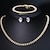 cheap Jewelry Sets-Bridal Jewelry Sets 1 set Zircon Copper 1 Necklace 1 Bracelet Earrings Women&#039;s Simple Elegant Briolette Drop Jewelry Set For Party Wedding Guest Work