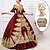 abordables Rococo-ensemble avec robe de bal rococo perruque baroque 2* bonnets de perruque 4 pcs tenues rétro vintage victorien renaissance princesse robe de bal coloniale femme cosplay costume fête manches 3/4 robe