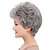 cheap Older Wigs-Ladies Gray Short Curly Synthetic Full Hair Wigs Natural Wavy Fluffy Mom Costume Old Grandma Cosplay Wigs for Women (Curly Silver Gray)