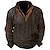 abordables Men&#039;s Sweatshirts-Homme Sweat shirt Glissière Col Haut Couleur Bloc Sports &amp; Extérieur Corduroy Streetwear Casual Printemps &amp; Automne