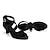 ieftine Pantofi Dans Latin-Pentru femei Încălțăminte latină Bal Profesional Rumba Pantofi de piele intoarsa Călcâi Culoare solida Toc Înalt Pantofi vârf deschis Buclă Adulți Negru Bej