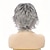 Недорогие старший парик-серебристо-белые короткие вьющиеся парики с челкой для женщин, короткие парики с стрижкой пикси, пушистые синтетические вьющиеся парики для ежедневных вечеринок, косплея