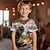 levne chlapecká 3D trička-Chlapecké 3D Dinosaurus Košilky Košile Krátký rukáv 3D tisk Léto Jaro Aktivní Sportovní Módní Polyester Děti 3-12 let Tričkový Venkovní Ležérní Denní Běžný