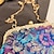 Χαμηλού Κόστους Τσαντάκια &amp; Βραδινές Τσάντες-Γυναικεία Τσάντα τσάντα βράδυ Τσάντα θόλου Τσάντες συμπλέκτη Μετάξι Πάρτι Καθημερινά Πάρτι πριν το Γάμο Αλυσίδα Μεγάλη χωρητικότητα Ελαφρύ Γεωμετρικό Μαύρο Μπλε Χρυσό