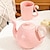 olcso Poharak – újdonságok-flamingó teáskanna - kerámia virágcserép teához, kávéhoz és vízhez - fehér csontporcelán ajándék teakóstolóhoz és ajándékozáshoz