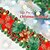 abordables Guirlandes Lumineuses LED-1 pièce, guirlande de Noël artificielle, 20 LED en rotin vert avec décorations de fleurs rouges pour la maison, les escaliers, la cheminée, le porche, l&#039;affichage de la porte, l&#039;intérieur et l&#039;extérieur, décoration de Noël