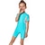 cheap Swimwear-Kids Girls&#039; Swimsuit Training Solid Color Active Bathing Suits 7-13 Years Summer Pink Green