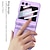 preiswerte Samsung-Handyhülle-Handy Hülle Handyhüllen Für Samsung Galaxy Z Flip 5 Z Flip 4 Z Flip 3 Rückseite mit Halterung und Displayschutzfolie Stoßresistent Retro TPU PC