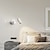 halpa Sisätilojen seinävalaisimet-imodern seinävalaisin käsivarsi keinu seinävalaisin, yöpöydän seinävalaisin makuuhuoneen valo luksus moderni minimalistinen työskentelyluku pyörivä teleskooppinen taitettava keinuvalaisin 110-240v