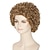 tanie Peruki kostiumowe-Women Short Curly Wig Strawberry Blonde Brown Cosplay Party Wig Halloween Wigs