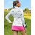 abordables Golf-Femme T-shirt POLO Blanche manche longue Protection Solaire Top Automne Hiver Tenue de golf Vêtements Tenues Porter des vêtements