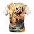 cheap Boy&#039;s 3D T-shirts-Boys 3D Dinosaur Tee Shirt Short Sleeve 3D Print Summer Spring Active Sports Fashion Polyester Kids 3-12 Years Outdoor Casual Daily Regular Fit