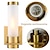 billige Indendørsvæglamper-imodern væglampe nikkel 1 stk væglampe badeværelse vægbelysning med cylinder klar glasskærm til badeværelse 110-240v