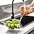cheap Fruit &amp; Vegetable Tools-Multi-functional Drain Basket, Sink Strainer Colander - Multi-Functional Corner Sink Draining Basket for Fruit and Vegetable Washing - Kitchen Accessories