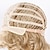abordables perruque plus âgée-Perruques blondes de cheveux ondulés bouclés de 20 pouces de long perruques de cheveux doux moelleux avec frange pour les femmes perruques de cheveux en fibres synthétiques