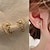 olcso Fülbevalók-Női Cirkonium Beszúrós fülbevalók Ékszerek Klasszikus Értékes Virág alakú aranyos stílus Stílusos Fülbevaló Ékszerek Arany Kompatibilitás Ajándék Fesztivál 1 pár
