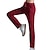 abordables Pantalons Jogger Femme-Femme Joggings Pantalon Taille haute Toute la longueur Rouge bordeaux Automne