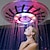 ieftine Duș Ploaie-Cap de duș cu LED-uri cu 2 moduri, cap de duș rotund cu efect de ploaie de 8 inch cu lumină strălucitoare, cap de duș cu schimbare automată în 7 culori, accesorii pentru baie de duș