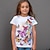 cheap Girl&#039;s 3D T-shirts-Girls&#039; 3D Butterfly Tee Shirt Short Sleeve 3D Print Summer Spring Active Fashion Cute Polyester Kids 3-12 Years Crew Neck Outdoor Casual Daily Regular Fit