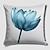 economico stile floreale e vegetale-Fodera per cuscino doppio lato fiore blu 1 pz federa morbida decorativa quadrata per camera da letto divano del soggiorno poltrona