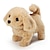 Недорогие Куклы-Интерактивная плюшевая игрушка для щенков — собака на батарейках, которая ходит, лает, с мягким и уютным мехом, плюшевый робот-животное.