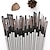 cheap Art &amp; Painting Supplies-Art 24 Pieces Paint Brush Set Enhanced Synthetic Brush Set with Cloth Roll and Palette Knife for Acrylic, Oil, Water