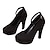 cheap Women&#039;s Heels-Women&#039;s Heels Pumps Valentines Gifts Mary Jane Plus Size Party Office Daily Solid Color Stiletto Heel Round Toe Elegant Vintage Fashion Walking Suede Buckle Black