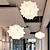 cheap Lantern Design-Pendant Light 50cm Semi-Embedded 1-Light Silk Fabric Metal Shade Ceiling Hanging Light Height Adjustable Kit E27 Light Fixture for Bedroom Living Room Villa Deco Lighting